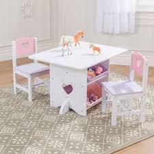 Heart Kids 7 Piece Table Chair Set Kids Table And Chairs Table And Chair Sets Table And Chairs