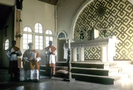 Interior Of Catholic Mission Church Mushenge Drc The Kuba Capital Catholic Missionaries In Africa Often Utilized L African Art National Museum Smithsonian