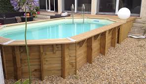 Piscine Bois Lagon 6 40 X 4 00 X H1 30m Coloris Du Liner Beige 7504582