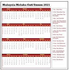 Hari perisytiharan melaka sebagai bandaraya bersejarah hari keputeraan sultan terengganu. Melaka Cuti Umum Kalendar 2021