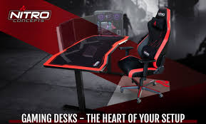 Red computer desk wall stock photos and images. Nitro Concepts D16e Height Adjustable Gaming Desk Under Test