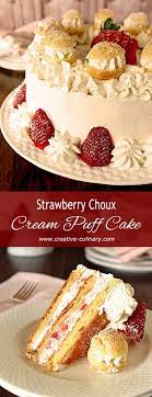 Strawberry Cream Puff Cake Recipe Strawberry Cream Puffs Cream Puff Cakes Cream Puffs