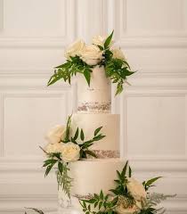 Künstlicher Eukalyptus Ivory Weiß Rose Farn Greenery Kuchen Dekor