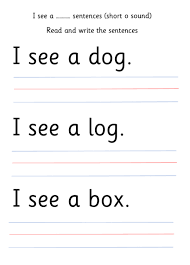 Usually cvc words are the first words to teach when introducing reading by phonics. I See A Cvc Word Sentences Teaching Resources