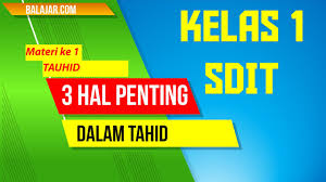 Al qur'an diturunkan pada nabi muhammad. Belajar Tauhid Kelas 1 Sd Materi 1 Youtube