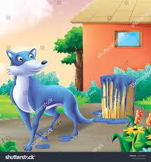 Blue Fox Cartoon Stock Illustration 1307578453 | Shutterstock