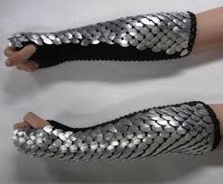 Dragon Scale Gauntlets Knitted Dragonhide Armor Elbow Length Etsy Dragon Scale Armor Cosplay Armor Armor