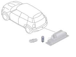 Oem License Plate Light Bulb Gen2 Mini Cooper Coop