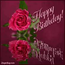 Measures 4d on 12 stick; Rose Happy Birthday Flowers Gif Animation Mendijonas Blogspot Com