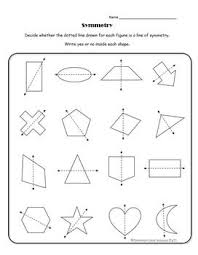 Identify Lines Of Symmetry In A Variety Of Shapes Perfect Activity As A Collaborative Independent Classw Symmetry Worksheets Symmetry Activities Everyday Math