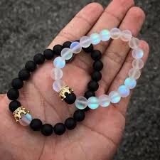 Adjustable His And Hers Crown Opal Gemstone Beads Bracelet Set Fashion Scrub Natural Sto In 2020 Beaded Bracelets Diy Making Bracelets With Beads Woman Beaded Bracelet