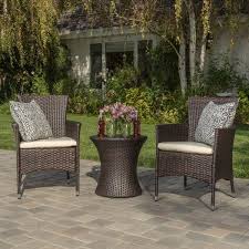 Florence 3 Piece Outdoor Chat Set Wicker Patio Chairs Patio Furniture Sets Conversation Set Patio