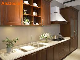 It adds a certain something it is a fantastic addition to any dining room area, kitchen and bar. Linear Style Classic Cherry Wood Kitchen Cabinets Units Aisdecor