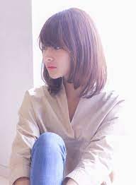 30代40代にオススメ ひし形ミディアム 髪型ミディアム 30代 ヘアスタイル ミディアム ロブヘア 30代 ヘアスタイル