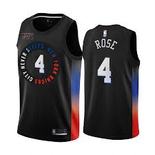 The new york knicks tweeted a photo of derrick rose's new jersey on thursday. Obi Toppin New York Knicks 2020 21 City Black Jersey 2020 Nba Draft