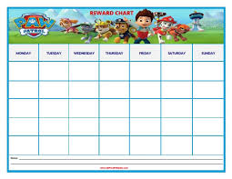 Paw Patrol Behavior Chart Free Www Bedowntowndaytona Com