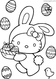 1 vote s average rating 4 5. Hello Kitty And Easter Eggs Coloring Page Coloringall