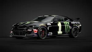 Chevrolet's latest entry in to the nascar monster energy cup series is the chevrolet camaro zl1. Kb Monster Camero Car Livery By Froggy76 Community Gran Turismo Sport