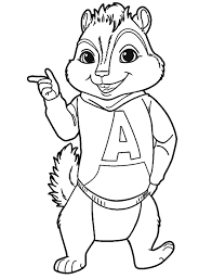 Alvin and the chipmunks colouring book