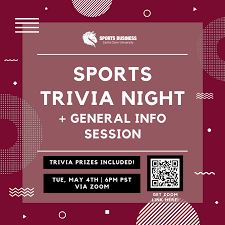 Want to learn even more? Scu Sports Business Club Trivia Night 2020 21 Leavey School Of Business Santa Clara University