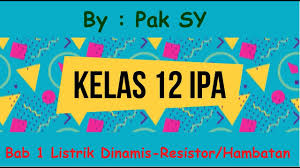 Pada soal jawab listrik dinamis bagian pertama, kita sudah menyelesaikan soal nomor 1 sampai soal nomor 20, dan kali ini kita lanjutkan. Fisika 12 Ipa Bab 1 Listrik Dinamis Resistor Hambatan Pak Sy Youtube