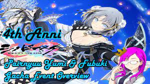 4th Anni Senran Kagura New Link Pairnyuu Yumi & Fubuki Gacha Event Overview  - YouTube