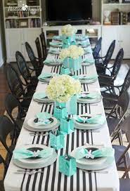 Breakfast At Tiffanys Baby Shower Parties For Pennies Tiffany Baby Showers Breakfast At Tiffanys Party Ideas Tiffany Themed Bridal Shower