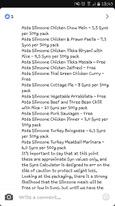 Its history, one of exception rather than rule. Asda Slimzone Ready Meal Syns Slimming World Free Slimming World Recipes Syn Free Slimming World Syns