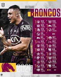 Brisbane looked a new club as they ran in the first three tries in. Nrl Draw 2021 Brisbane Broncos Schedule Fixtures Biggest Match Ups Nrl