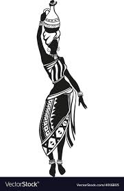 African Woman Art Black And White Pin By Chandra On Wrap Art African Women Art African Women Painting African Art Paintings