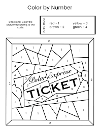 Home > christmas coloring pages > polar express coloring pages. Polar Express Color By Number Gift Of Curiosity