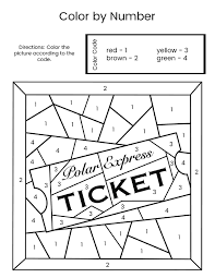 A quick art activity to go with the polar express! Polar Express Color By Number Gift Of Curiosity
