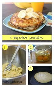 2 Ingredient Pancakes Recipe Recipes Food 2 Ingredient Pancakes