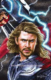 Thor Art Print Etsy In 2021 Thor Art Stippling Art Art Prints