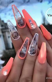 45 Sleek And Stylish Acrylic Nails Design Ideas For You This Year 2019 Page 14 Of 45 Cute Acrylic Nails Almond Acrylic Nails Acrylic Nails Coffin