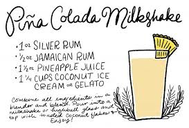 Frozen Cocktail Recipe Boozy Pina Colada Milkshake Milkshake Colada Boozy