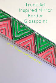 Pakistani Truck Art Inspired Glass Paint On Mirror This article will show you a few ways of painting designs onto your wall. pakistani truck art inspired glass