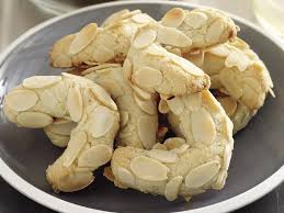 Greek Almond Crescents Recipe Almond Recipes Greek Cookies Greek Recipes Dessert