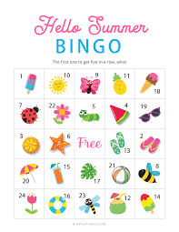 We have loads of fun activities for kids to try including bingo for kids! Summer Bingo Game Free Printables