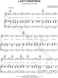 Christmas ask if the students like christmas or not. Last Christmas From Glee Sheet Music In F Major Download Print Sku Mn0136111