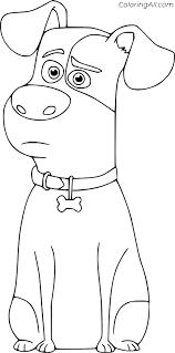 Telling stories about the lives of pets after people have left. Max From The Secret Life Of Pets Coloring Page Coloringall
