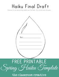 Free Spring Haiku Lesson And Template Haiku Lesson Haiku Poems For Kids Poetry Lesson Plans