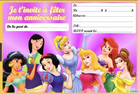 Les plus jolies cartes d'anniversaire pour lui souhaiter un joyeux anniversaire. Carte D Anniversaire Gratuite Imprimer Princesse Invitation Elegante