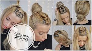 Make a pony, part it into two, twist and pin! Rubber Band Hairstyles Trending Insta Baddie Hairstyles For School Youtube