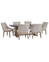 Deana round dining set with ornate back chairs by inspire q artisan. Get This Deal On Janelle Extended Rustic Zinc Dining Set Parson Chairs By Inspire Q Artisan Beige 5 Piece Sets