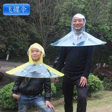 Aliexpress Com Buy Flying Saucer Umbrella Hat Umbrella Handle Boneless Umbrella Poncho Raincoat Parent Child Personali Raincoat Kids Raincoat Poncho Raincoat