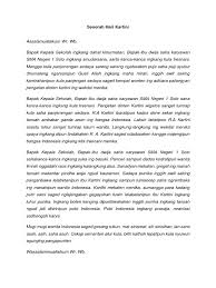Bapak, ibu guru ingkang satuhu luhuring budi. Sesorah Hari Kartini