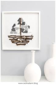Ikea Hack Ribba Bilderrahmen Mit Holz Und Steinen Ideen Zum Selbermachen Fur Zu Hause Deko Ideen Gunstig Dekorieren