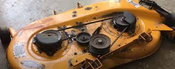 Position the mower to change the lawn mower belt. How To Adjust Belt Tension On Riding Lawn Mower Video Demo