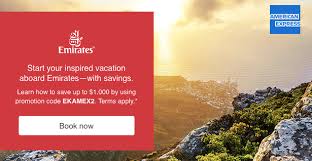 When you apply for one of these cards. Emirates Offers Up To 1000 Discount If Flight Is Paid By Any American Express Card From U S Gateway Loyaltylobby